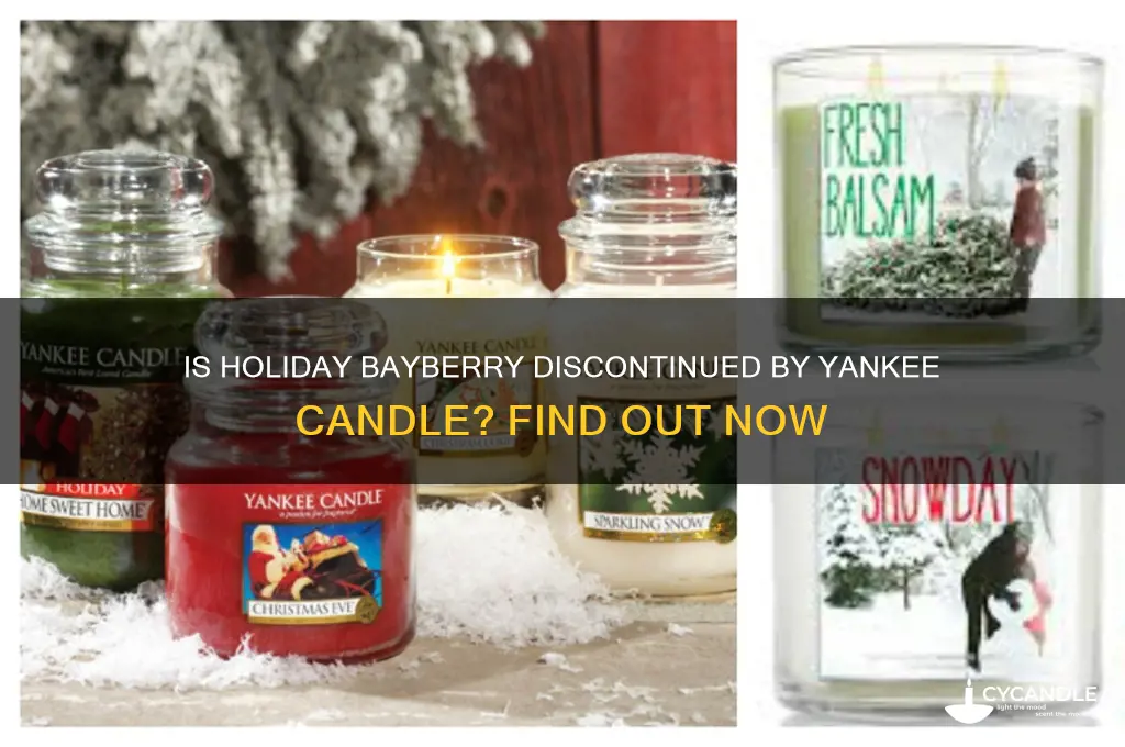 is holiday bayberry discontinued by yankee candle