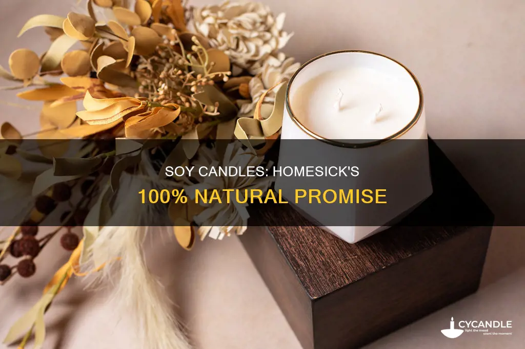 is homesick candle 100 shit soy