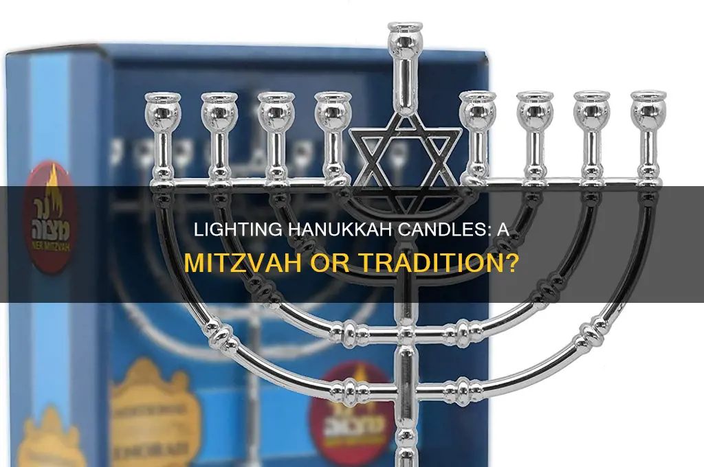 is it a mitzvah to light hanukkah candles