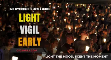 Should You Leave a Candlelight Vigil Early? Etiquette Explored