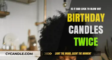 Birthday Candles: Bad Luck to Blow Twice?