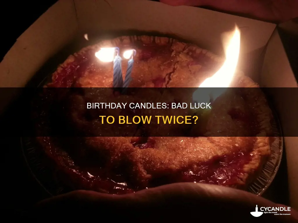is it bad luck to blow out birthday candles twice