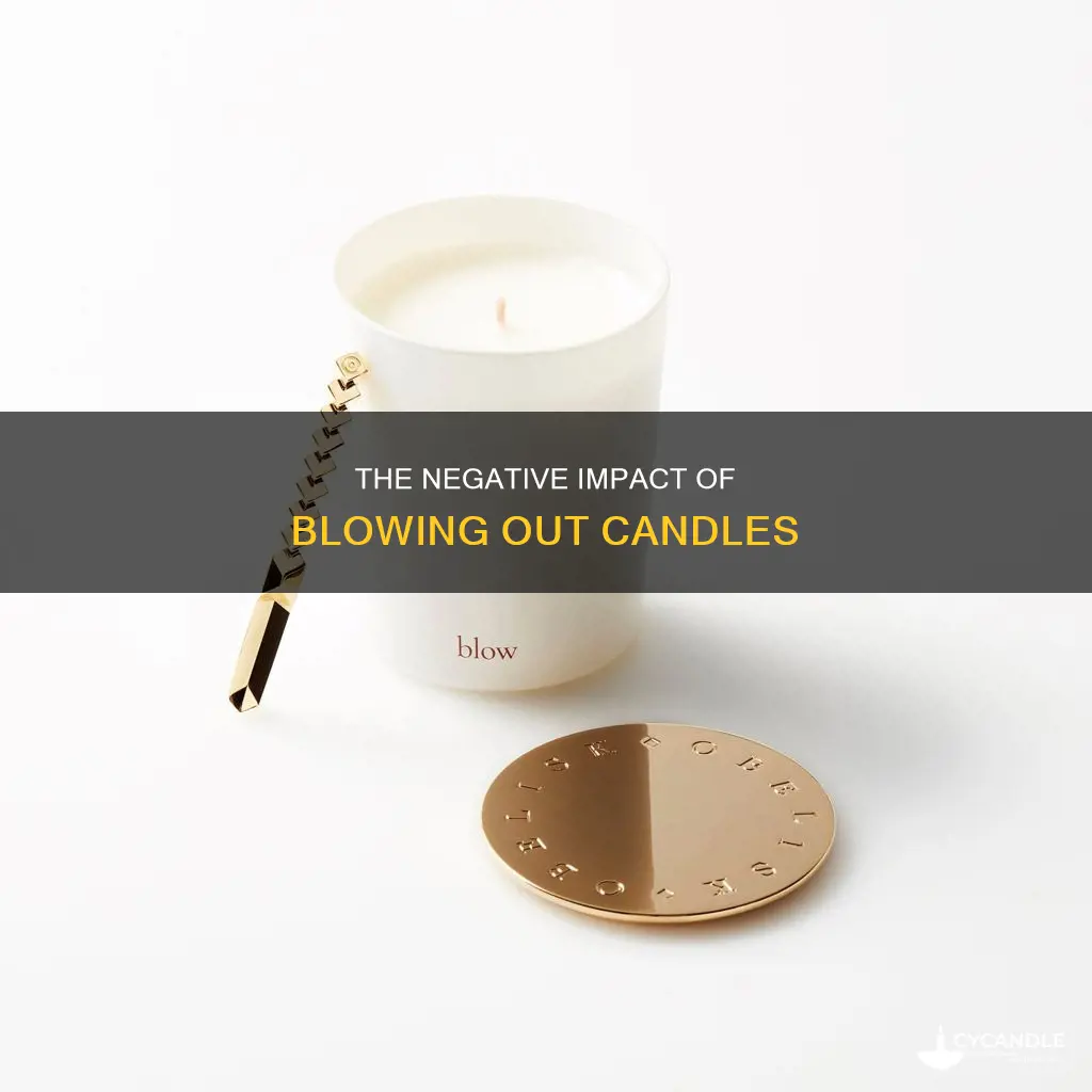 is it bad to blow out a candle