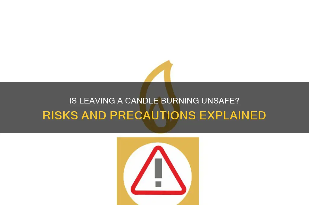 is it bad to leave a candle burning