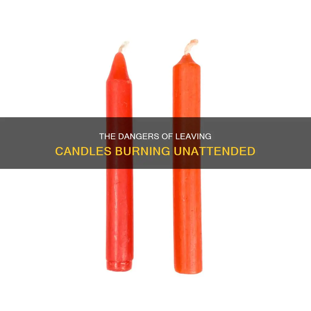 is it bad to leave a candle lit