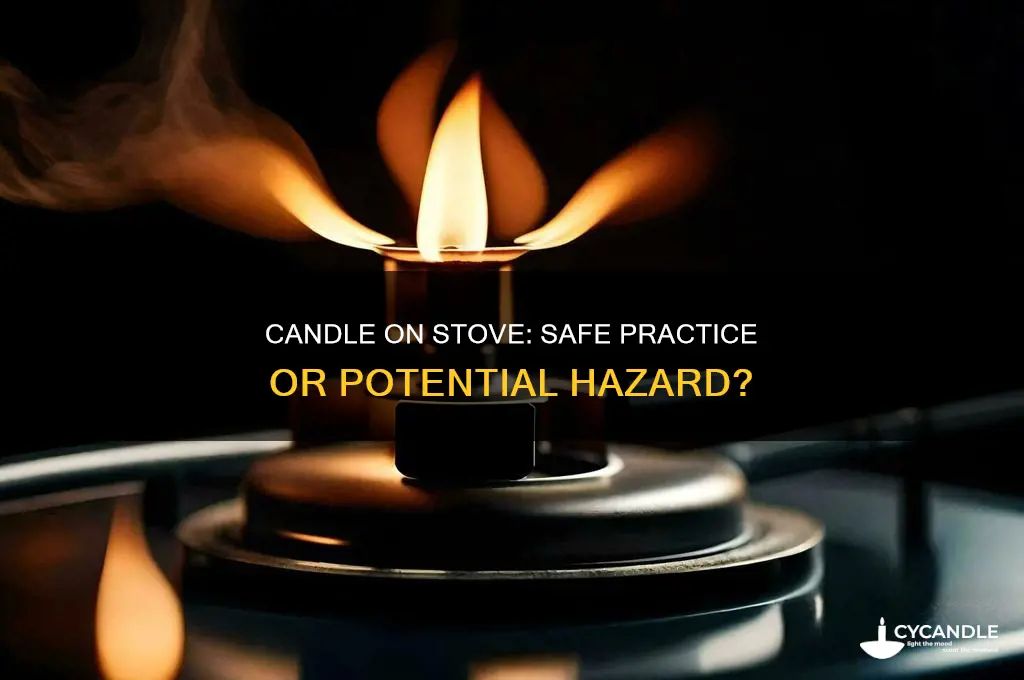 is it bad to put a candle on the stove