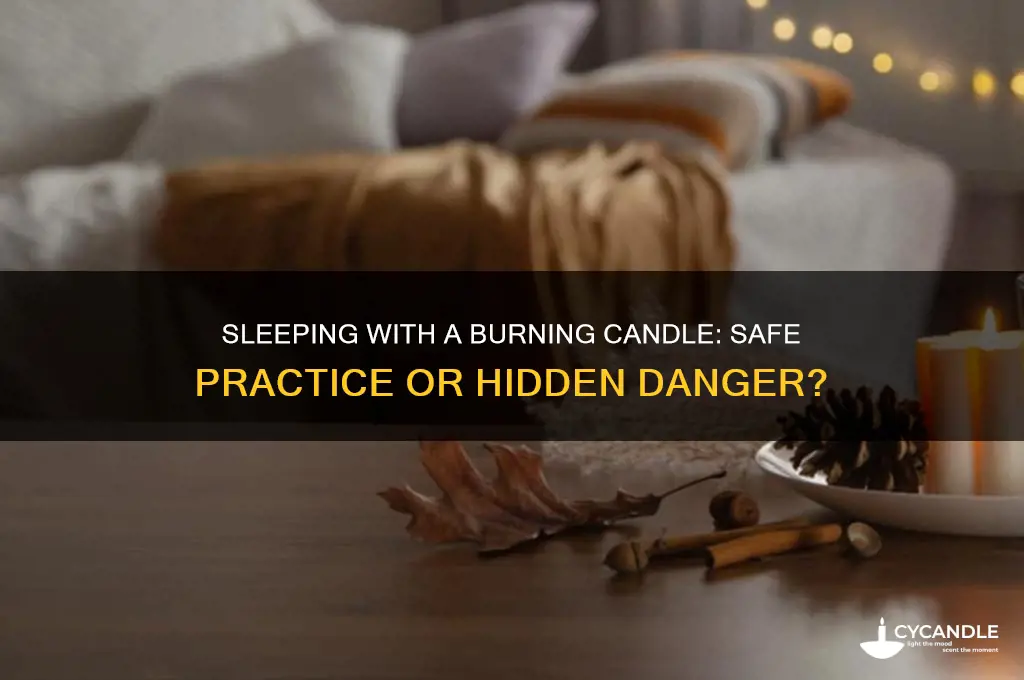 is it bad to sleep with a candle burning