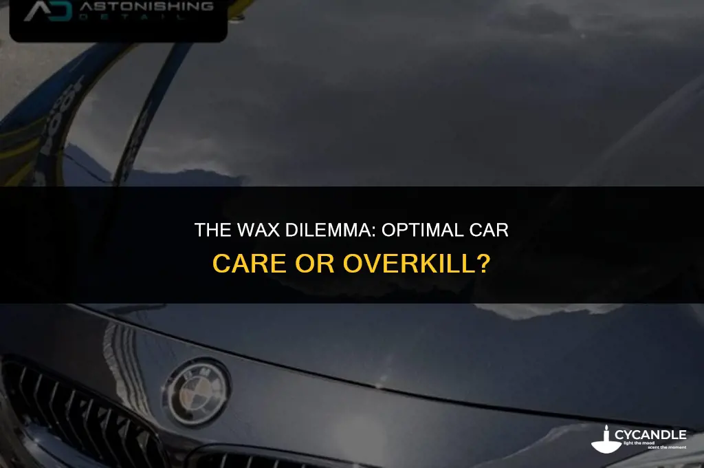 is it bad to spray wax car too much