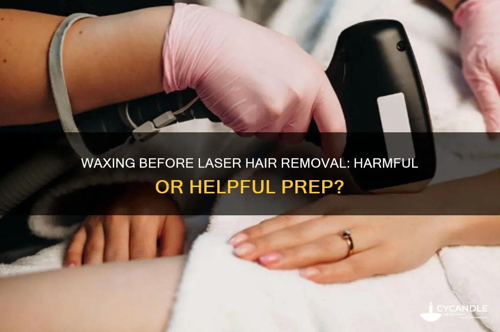 is it bad to wax before laser hair removal