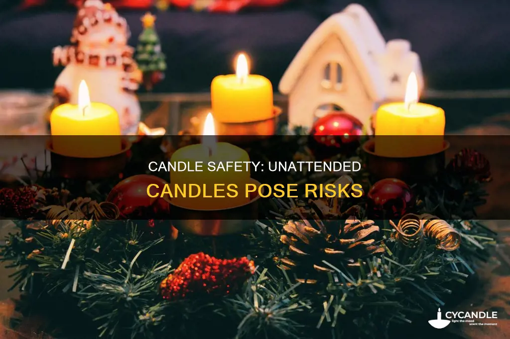 is it dangerous to leave a candle unattended