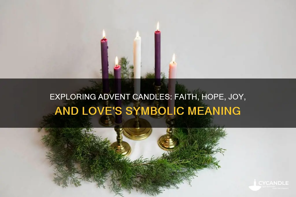 is it faith hope joy and love advent candles