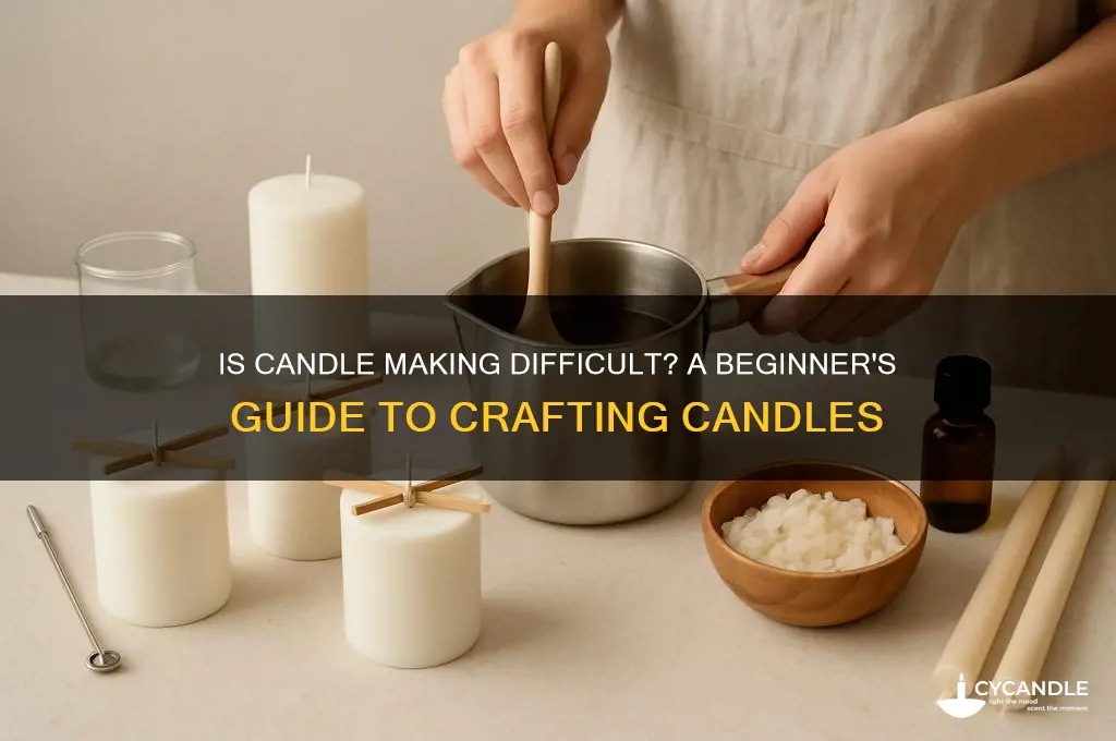 is it hard to make candles
