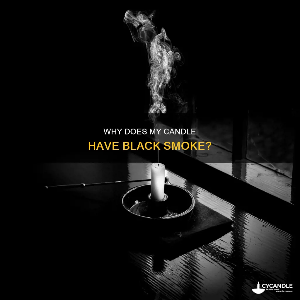is it normal for a candle to have black smoke