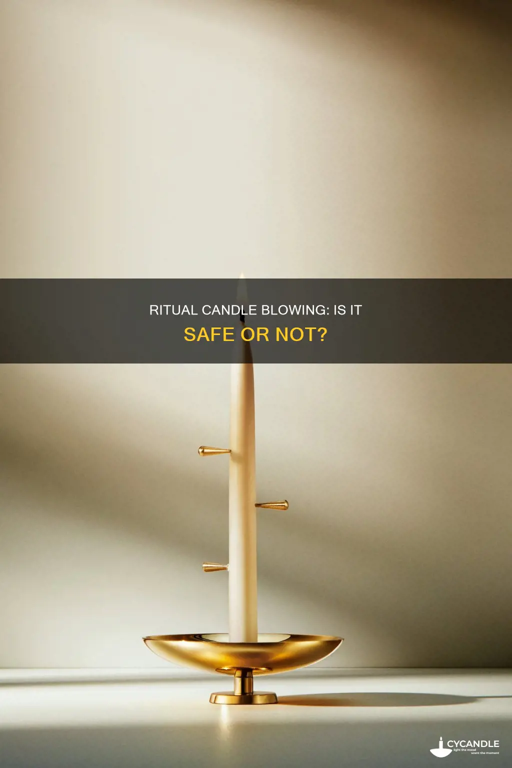 is it ok to blow out candles in rituals