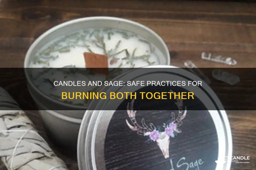 is it ok to have candles burning while burning sage