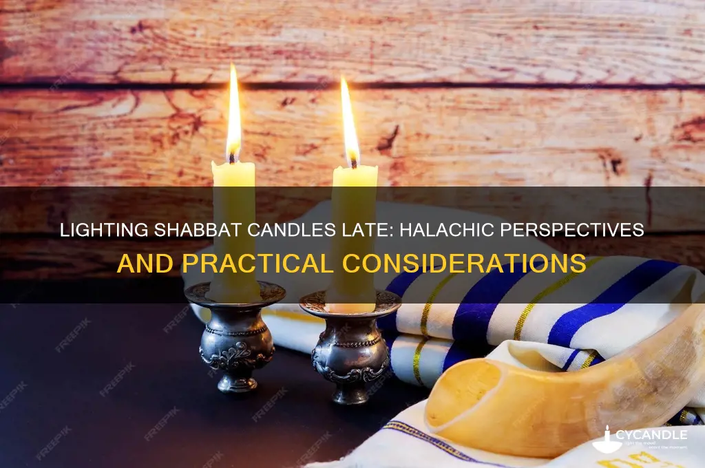 is it ok to light shabbat candles late