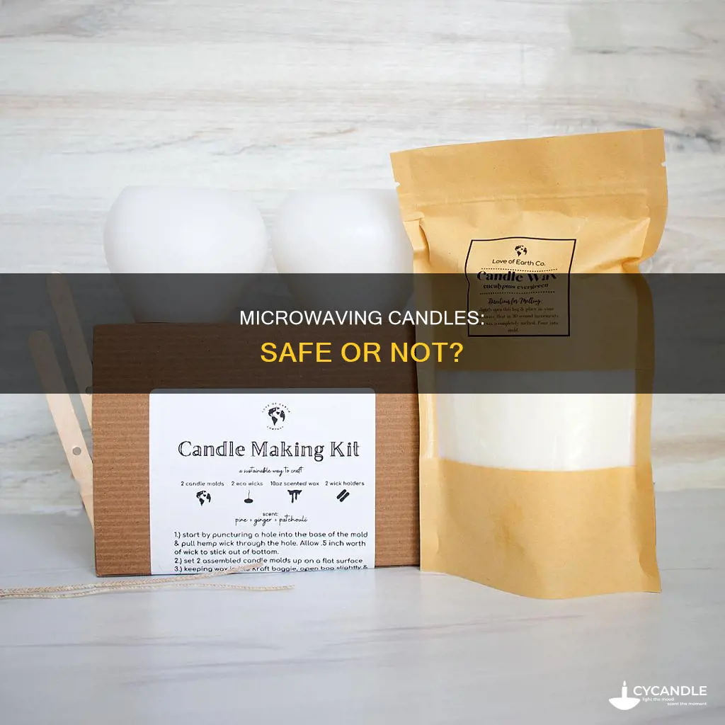 is it ok to soften a candle in the microwave