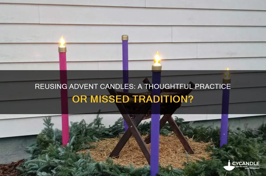is it ok to use used advent candles