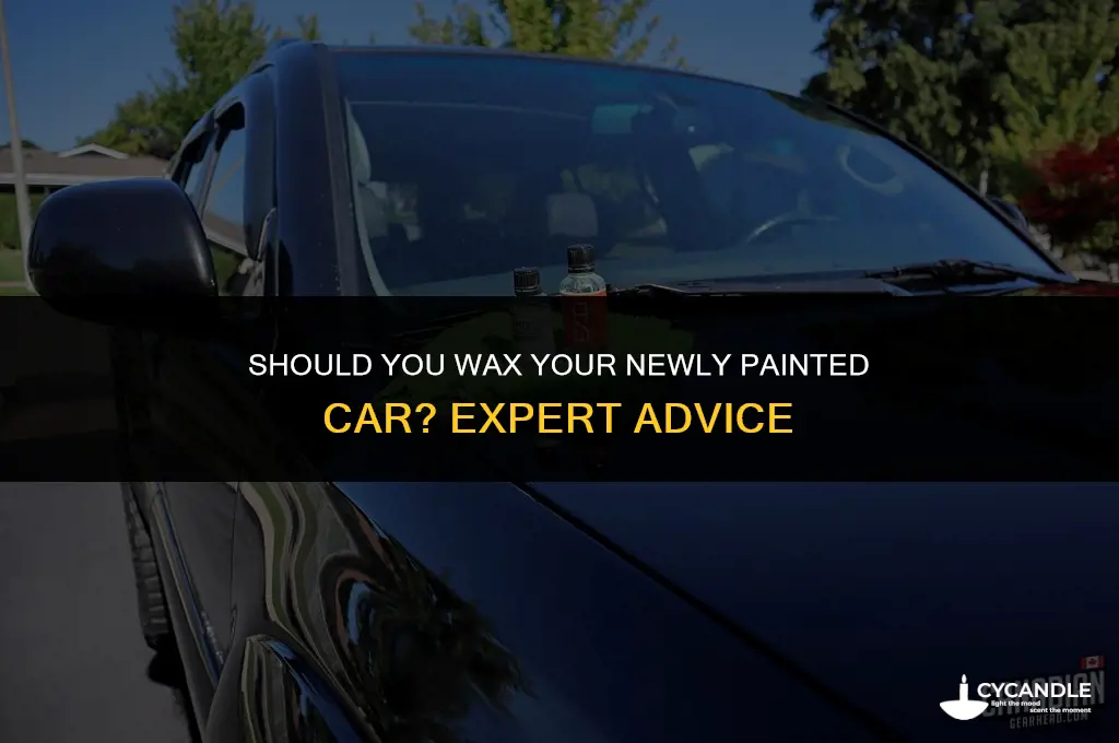 is it ok to wax a newly painted car
