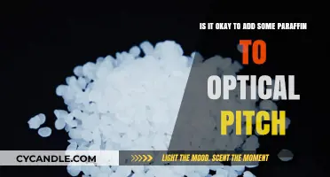 Adding Paraffin to Optical Pitch: Benefits, Risks, and Best Practices