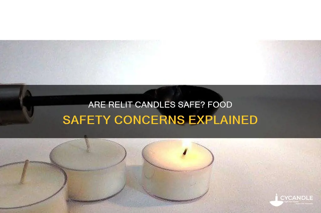 is it okay to eat foods after using relighting candles
