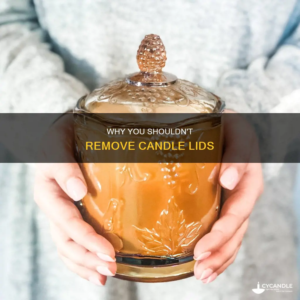 is it okay to take out candle with the lid