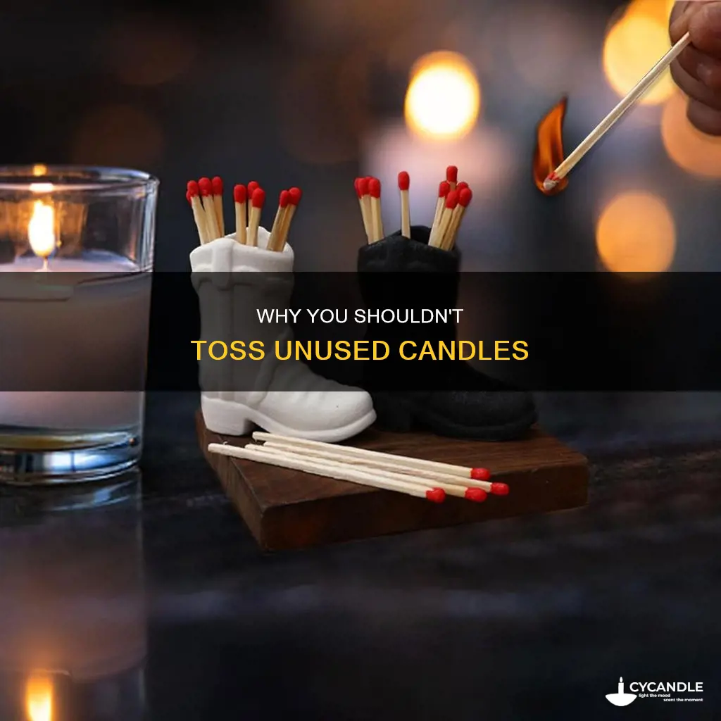 is it okay to throw away an unused candle