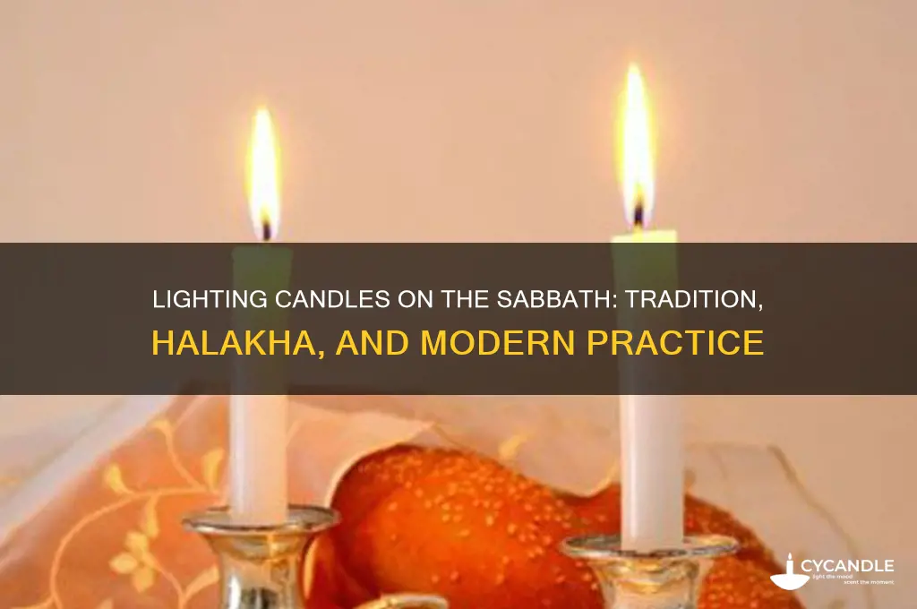is it proper to light candles on the sabbath