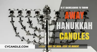Disposing of Hanukkah Candles: Sacrilegious or Sensible?