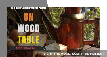 Burning Yankee Candles on Wood Tables: Safety Tips and Risks