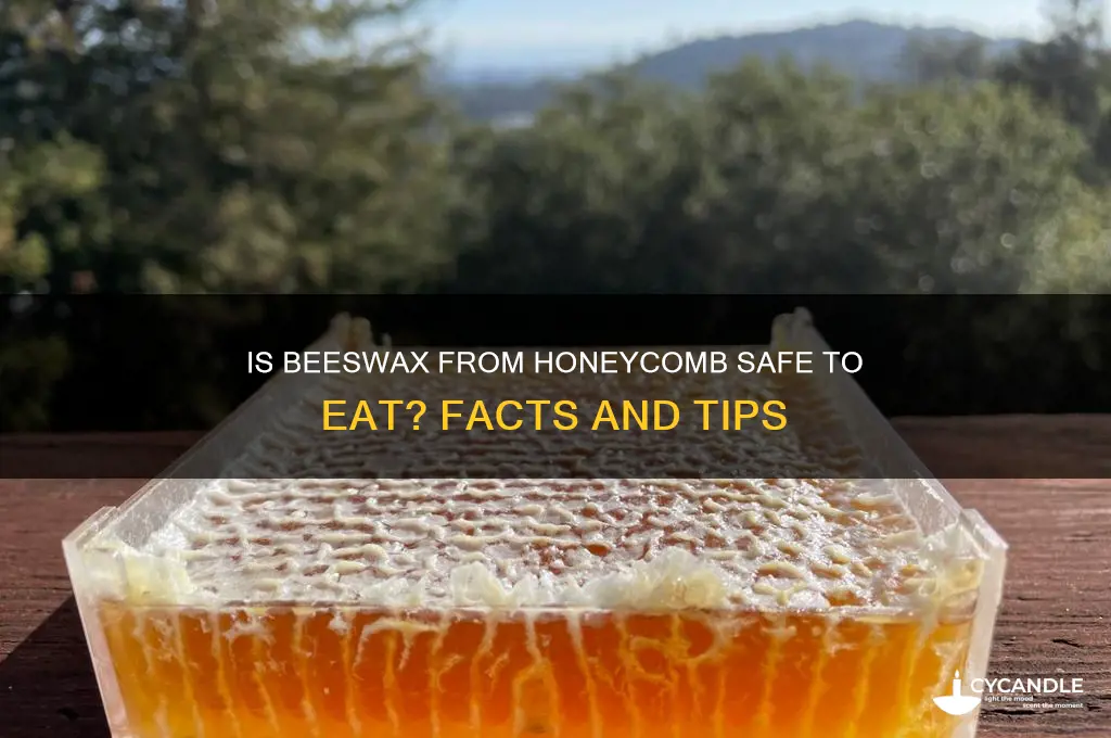 is it safe to eat beeswax from honeycomb