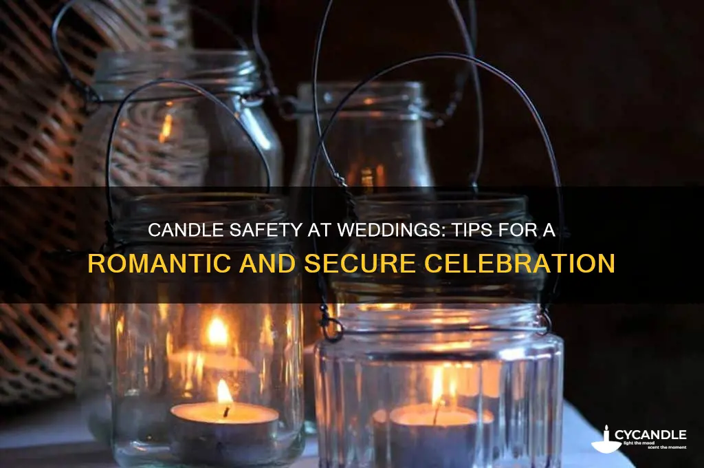 is it safe to have candles at a wedding