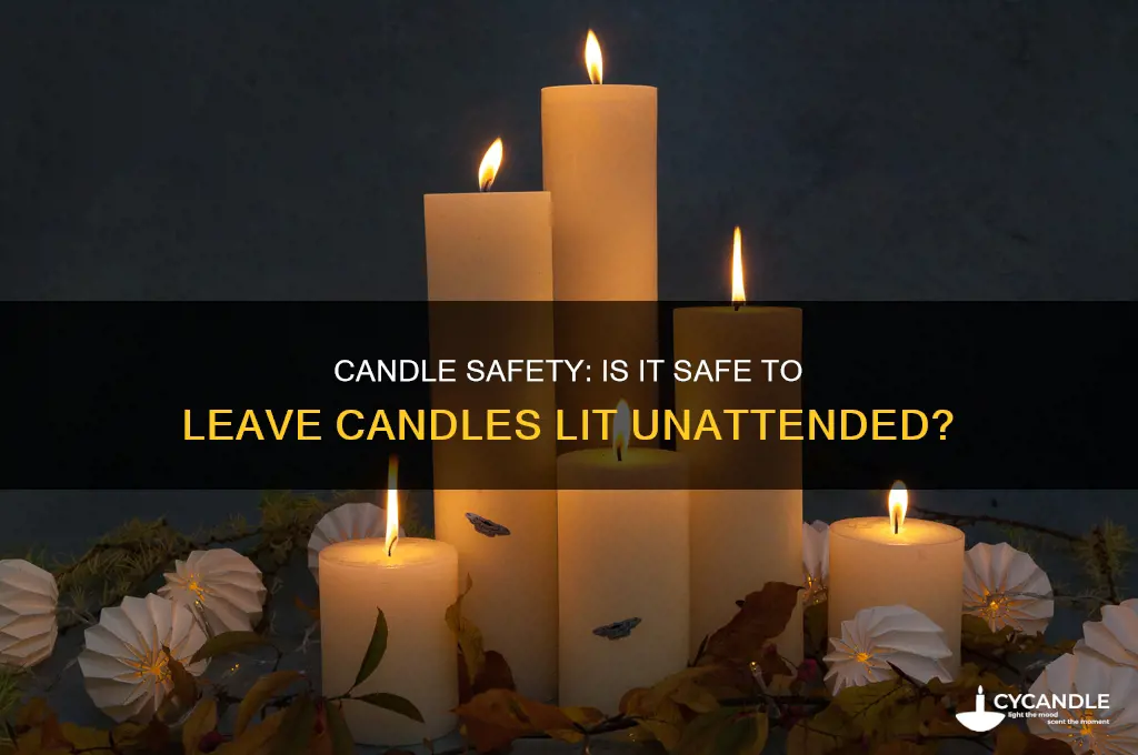 is it safe to leave candles lit