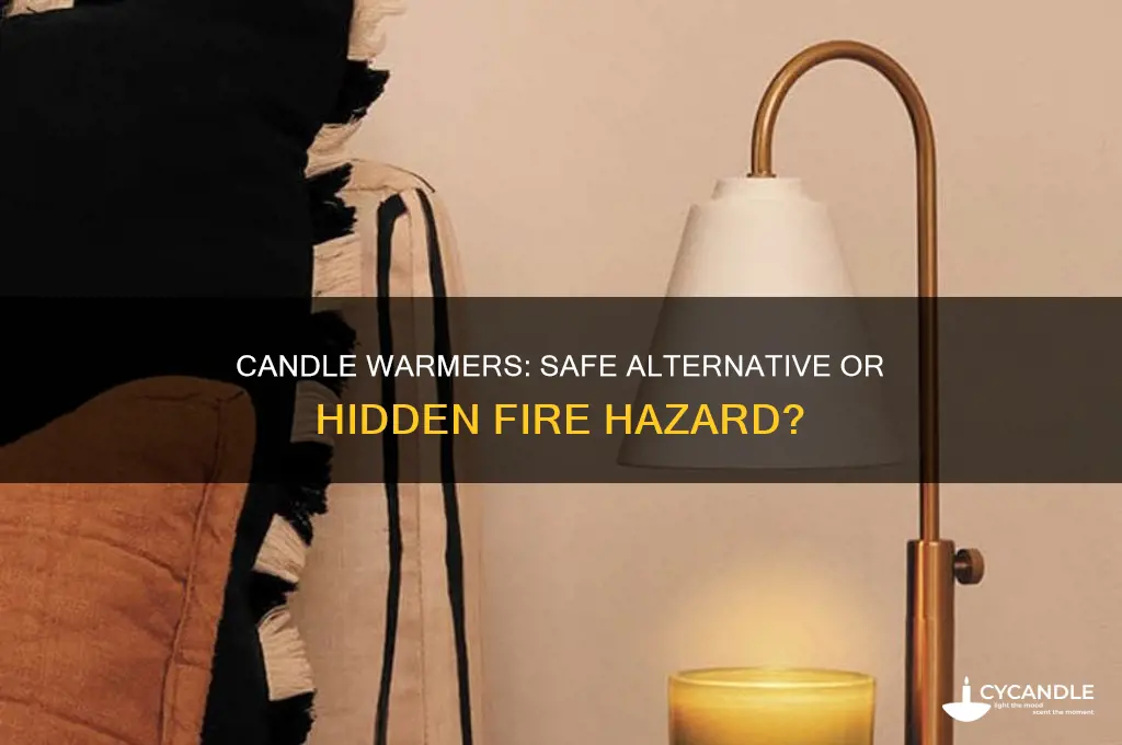 is it safe to light candle on a warmer