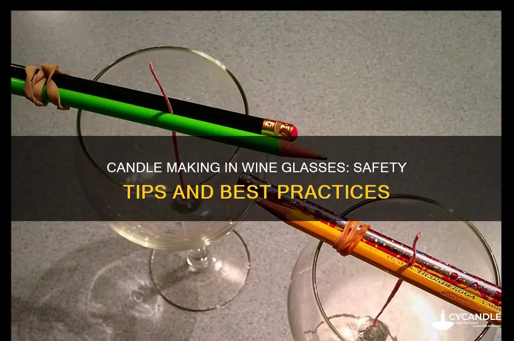 is it safe to make candles in wine glasses