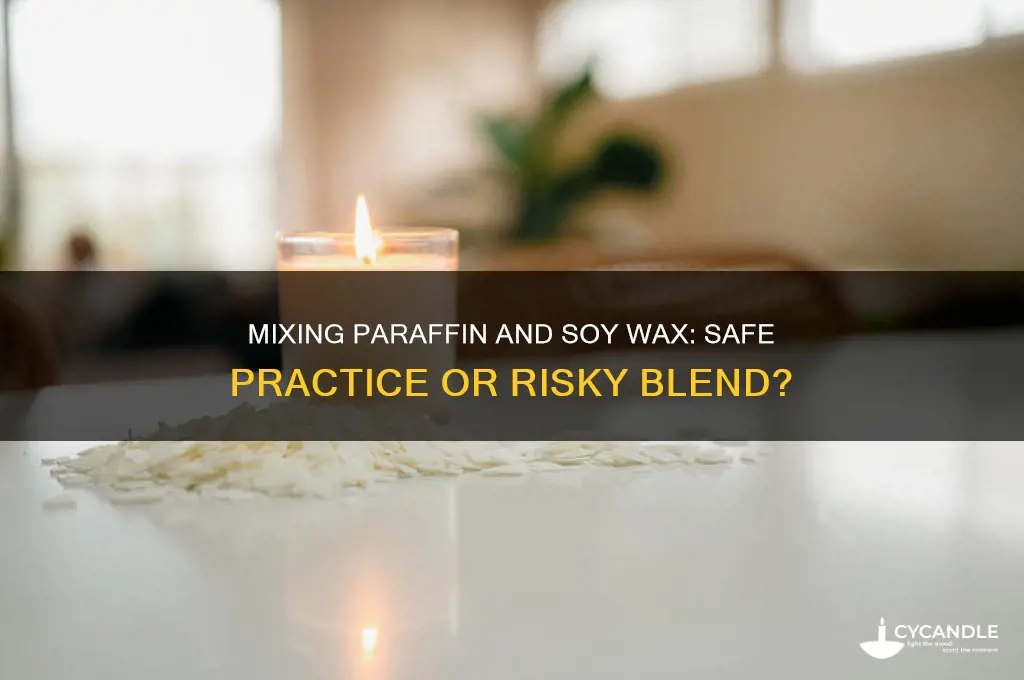 is it safe to mix paraffin wax and soy candles