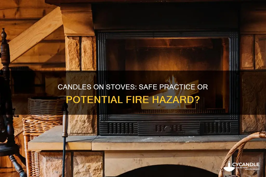 is it safe to put a candle on the stove