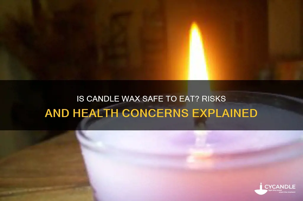 is it safe to put candle wax in your mouth