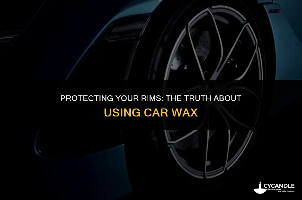 is it safe to put car wax on rims