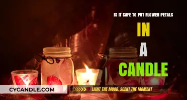 Candle Safety: Are Flower Petals a Safe Addition to Wax?