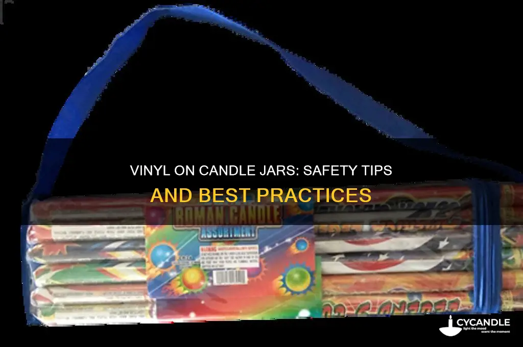 is it safe to put vinyl on candle jars