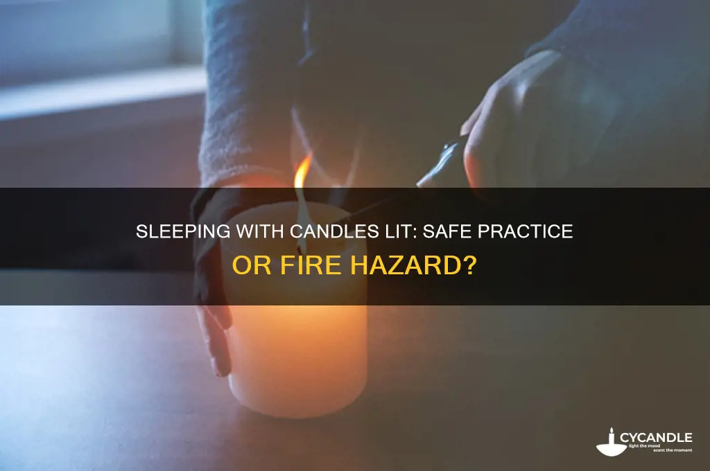 is it safe to sleep with a candle lit