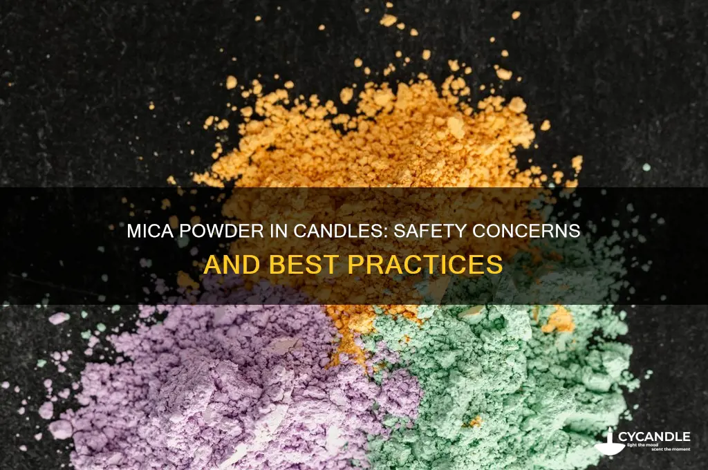 is it safe to use mica powder in candles