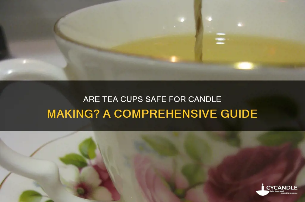 is it safe to use tea cups to be candles