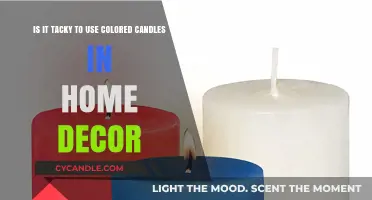 Colored Candles in Home Decor: Tacky or Tasteful Choice?
