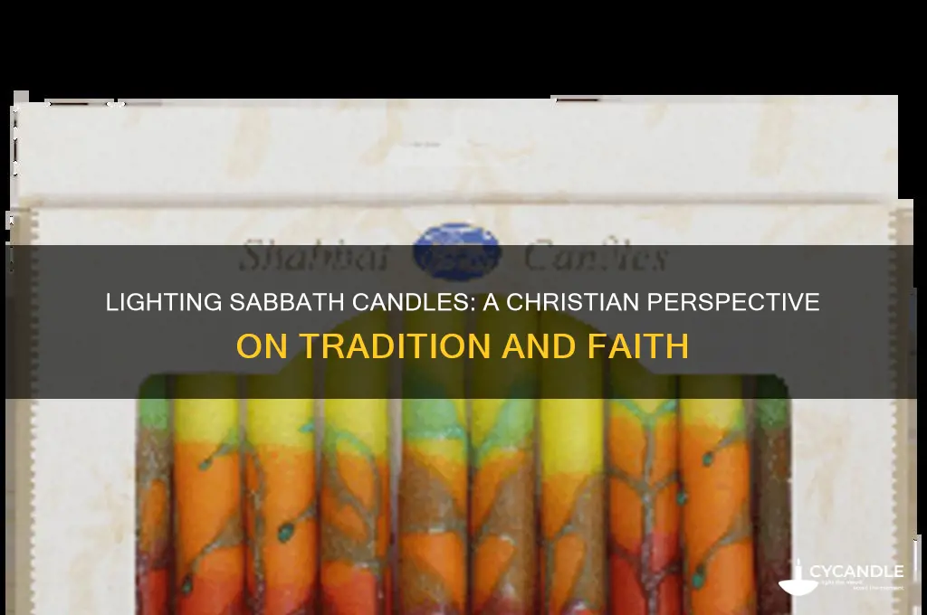 is it wrong for a christian to light sabbath candles
