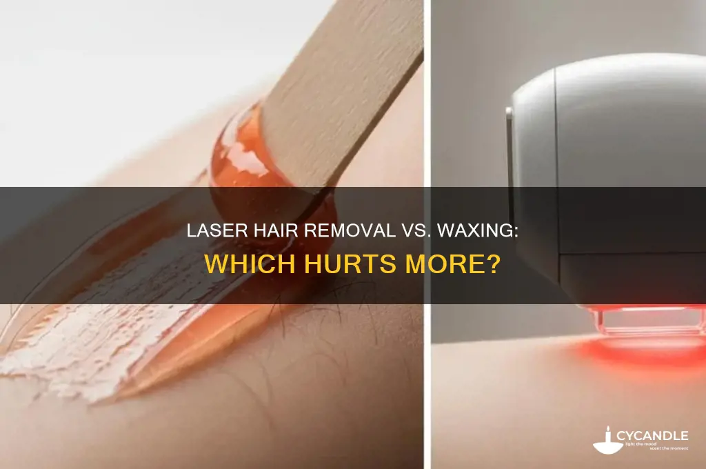 is laser hair removal as painful as waxing