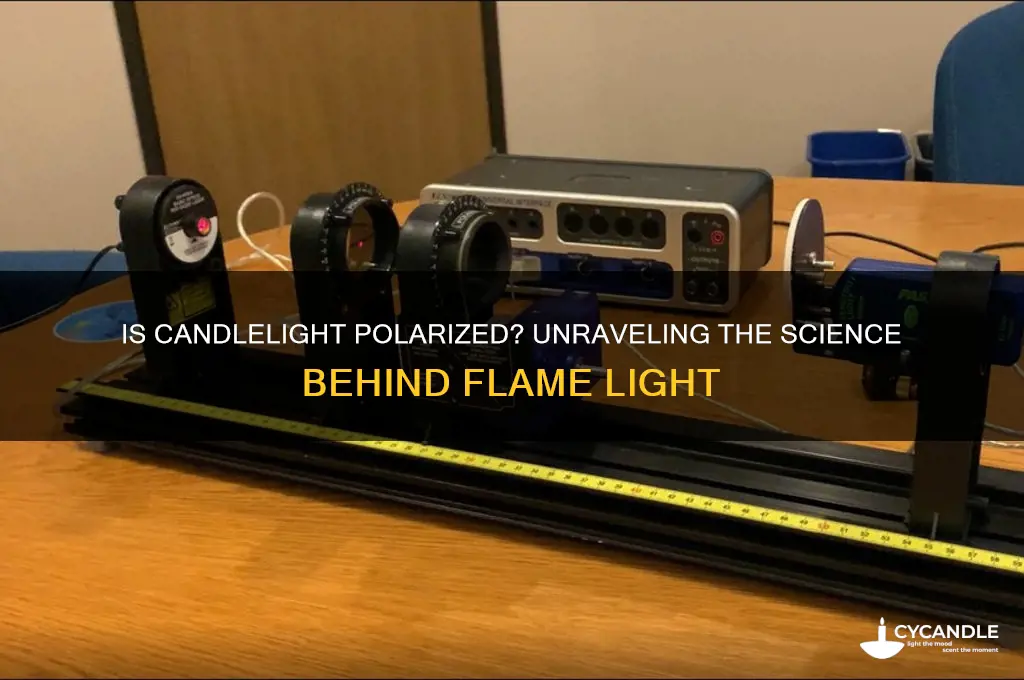 is light from a candle polarized