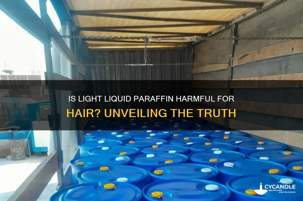 is light liquid paraffin bad for hair