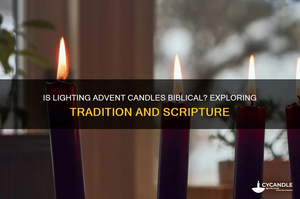 is lighting advent candles biblical